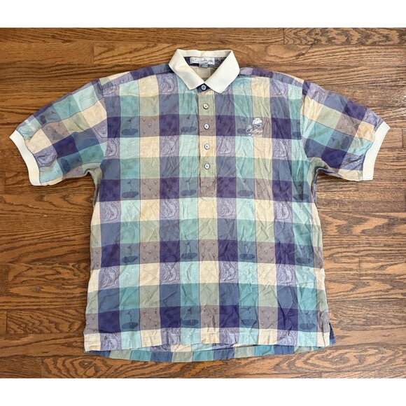 The Challenge at Manele Bobby Jones Polo Shirt Mens L Golf Short Sleeve Colorful - Picture 2 of 9